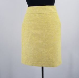 Banana Republic yellow pencil skirt size 10
